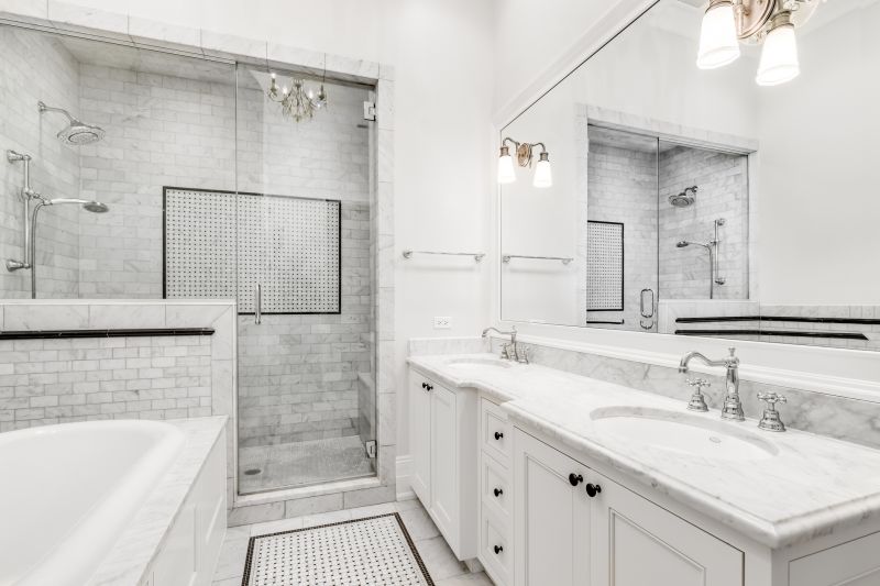 Marble-Accented Bathroom Renovation